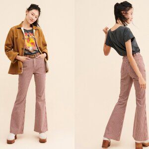 Checkered High-Rise Flare Jeans Lee Vintage